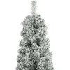 Siaura Kalėdų eglutė su stovu ir sniegu, 300cm, PVC