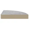 Sieninė kampinė lentyna, betono pilka, 25x25x3,8cm, MDF