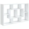 Sieninė lentyna, baltos spalvos, 85x16x52,5cm, apdirbta mediena