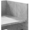 Sieninė lentyna, betono pilka, 70,5x35x30,5cm, apdirbta mediena