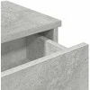 Sieninė lentyna su stalčiais, betono pilka, 100x37,5x19cm