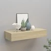 Sieninė lentyna su stalčiumi, ąžuolo, 60x23,5x10cm, MDF