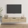 TV staliukas Sieninė spintelė, ąžuolo, 102x30x20cm, apdirbta mediena