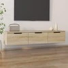 TV staliukas Sieninė spintelė, ąžuolo, 102x30x20cm, apdirbta mediena