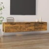 TV staliukas Sieninė spintelė, dūminio ąžuolo, 102x30x20cm, apdirbta mediena