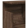 Sieninė spintelė, ruda ąžuolo, 100x20x30cm, apdirbta mediena