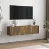 TV staliukas Sieninė televizoriaus spintelė, ąžuolo, 120x30x30 cm, mediena