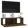 TV staliukas Sieninė televizoriaus spintelė, ąžuolo, 100x30x30 cm, mediena