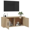 TV staliukas Sieninė televizoriaus spintelė, ąžuolo, 100x34,5x40cm