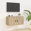 TV staliukas Sieninė televizoriaus spintelė, ąžuolo, 80x34,5x40cm