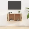 TV staliukas Sieninė televizoriaus spintelė, ąžuolo, 80x34,5x40cm