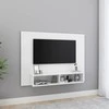 TV staliukas Sieninė TV spintelė, balta, 120x23,5x90cm, apdirbta mediena