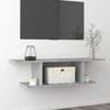 TV staliukas Sieninė televizoriaus spintelė, betono pilka, 103x30x26,5cm