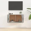 TV staliukas Sieninė televizoriaus spintelė, betono pilka, 80x34,5x40cm