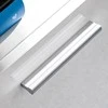 TV staliukas Sieninė TV sekcija su LED šviesomis, 5d., blizgi balta