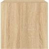 TV staliukas Sieninė TV spintelė su LED lemputėmis, ąžuolo, 40,5x35x40cm