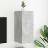 TV staliukas Sieninė TV spintelė su LED lemputėmis, betono, 30,5x35x70cm