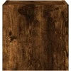 TV staliukas Sieninė TV spintelė su LED lemputėmis, dūminė, 30,5x35x30cm