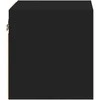 TV staliukas Sieninė TV spintelė su LED lemputėmis, juoda, 30x28,5x30cm