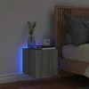 TV staliukas Sieninė TV spintelė su LED lemputėmis, pilka, 30,5x35x30cm