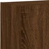 TV staliukas Sieninė TV spintelė su LED lemputėmis, ruda ąžuolo, 60x35x41cm