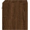 TV staliukas Sieninė TV spintelė su LED lemputėmis, ruda, 30x28,5x30cm