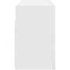 Sieninė vonios kambario spintelė, baltos, 80x25x40cm, mediena