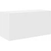 Sieninė vonios kambario spintelė, baltos, 60x25x30cm, mediena
