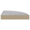 Sieninės kampinės lentynos, 2vnt., pilkos, 35x35x3,8cm, MDF