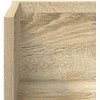 Sieninės lentynos, 2vnt., ąžuolo, 100x16,5x16,5cm, mediena