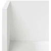Sieninės lentynos, 2vnt., baltos, 100x16,5x16,5cm, mediena