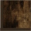 Sieninės lentynos, 2vnt., dūminės, 100x16,5x16,5cm, mediena