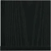 Sieninės lentynos, 2vnt., juodos, 100x16,5x16,5cm, mediena