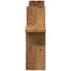 Sieninės lentynos, 2vnt., medienos, 38x12x38cm, mediena