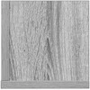 Sieninės lentynos, 2vnt., pilkos, 100x16,5x16,5cm, mediena