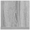 Sieninės lentynos, 2vnt., pilkos, 75x16,5x16,5cm, mediena