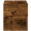 Sieninės naktinės spintelės, 2vnt., dūminio, 45x26x28,5cm