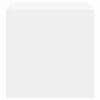 Sieninės spintelės, 2vnt., baltos spalvos, 37x37x37cm, mediena