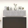TV staliukas Sieninės televizoriaus spintelės, 4vnt., pilkos, 30,5x30x30cm