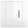 TV staliukas Sieninės TV spintelės, 2vnt., baltos, 40x34,5x40cm, blizgios