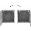 TV staliukas Sieninės TV spintelės, 2vnt., betono, 40,5x30x40cm, mediena
