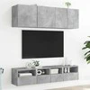 TV staliukas Sieninės TV spintelės, 2vnt., betono, 40x30x30cm, mediena