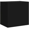 TV staliukas Sieninės TV spintelės, 2vnt., juodos, 40,5x30x40cm, mediena