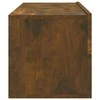TV staliukas Sieninės TV spintelės, 4vnt., dūminio ąžuolo, 100x30x30cm