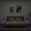 TV staliukas Sieninės TV spintelės su LED, 2vnt., baltos, 40x30x40cm