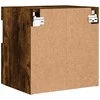 TV staliukas Sieninės TV spintelės su LED, 2vnt., dūminės ąžuolo, 40x30x40cm