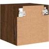 TV staliukas Sieninės TV spintelės su LED, 2vnt., rudos ąžuolo, 30x28,5x30cm