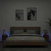 TV staliukas Sieninės TV spintelės su LED, 2vnt., rudos, 30,5x35x30cm