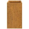 Sieniniai loveliai, 2vnt., rūdžių, 53x10x17cm, Corten plienas