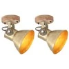 Pakabinamas šviestuvas Sieniniai/lubiniai šviestuvai, 2vnt., žalvario, 20x25cm, E27